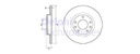 [DELBG4661C] DISQUE FREIN AR BERLINGO C4 PICASSO 1.5HDI 1.6HDI (PAIRE) 5 trous Ø268 oe=1609582880