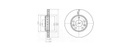 [DELBG4265C] DISQUE FREIN AV DACIA DUSTER (PAIRE) Ø280 oe=402060010R